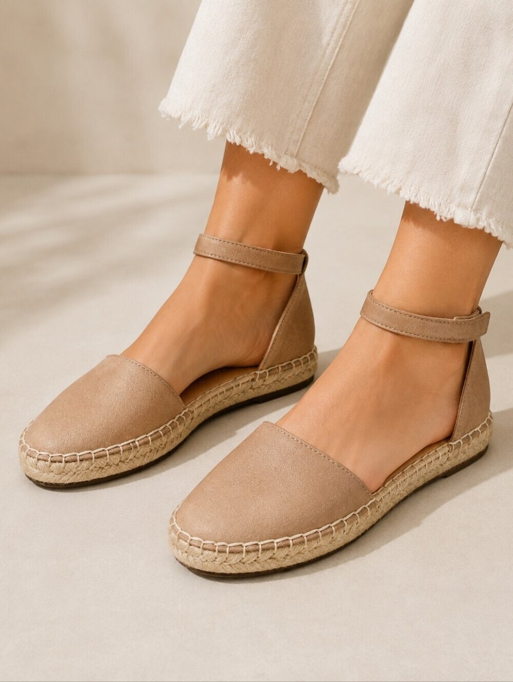 Eileen Fisher Lala Ankle Sandal Bronze Espadrilles Size 7.5
